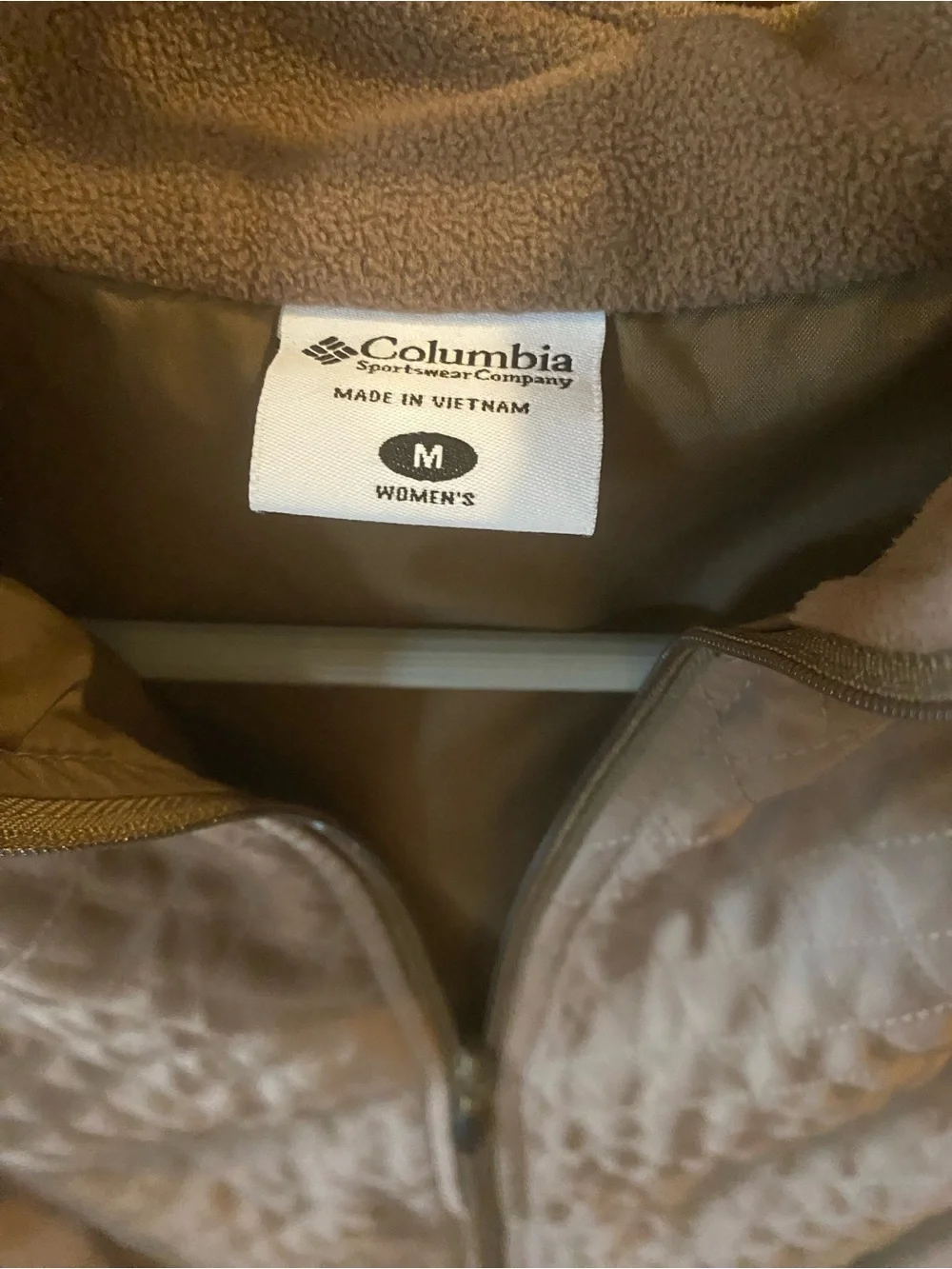 Columbia quilted light fleece vest